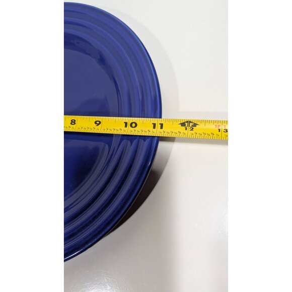 Pier 1 New Essentials Azure Blue Brazil Ironstone 11" Dinner Plate - Picture 6 of 7